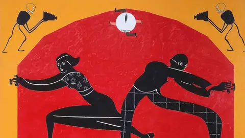 3 octubre 1990, 1990.© Eduardo Arroyo, VEGAP, Madrid, 2025