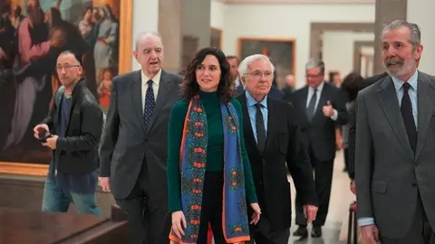 Isabel Díaz Ayuso en su visita a la Real Academia de Bellas Artes de San Fernando - Foto Comunidad de Madrid