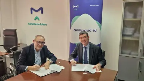 El director general de Avalmadrid y el director regional de Real Estate Centro en BBVA