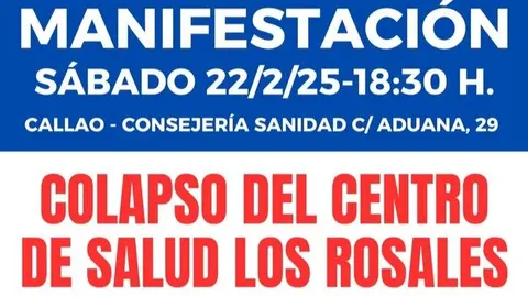 Vecinos y sanitarios de Villaverde se movilizan por la crisis del Centro de Salud Los Rosales
