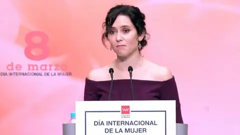 Ayuso durante el acto | Foto de la Comunidad de Madrid