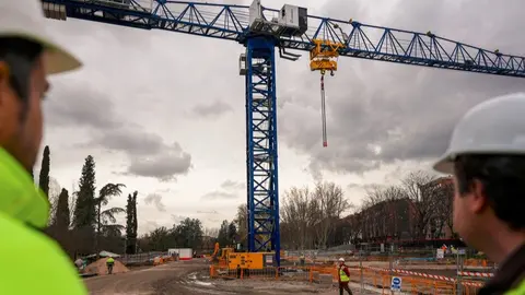 Obras futura estación de Madrid Río - Foto de la Comunidad de Madrid