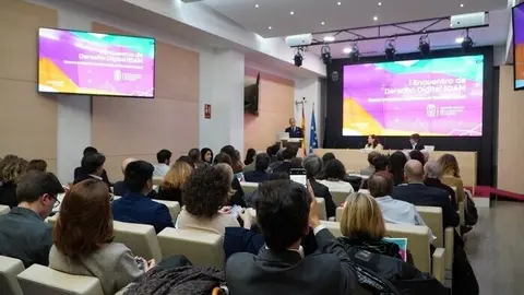Inauguración del I Encuentro de Derecho Digital del ICAM con Eugenio Ribón, Ofelia Tejerina y Alejandro Touriño