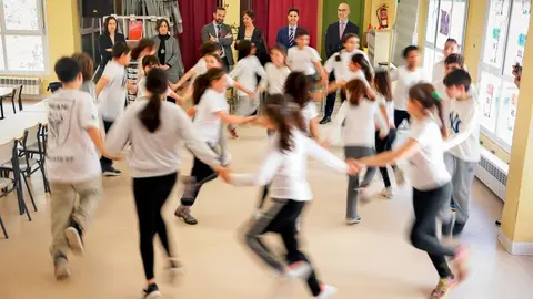 El consejero de Educación, Ciencia y Universidades en su visita al colegio Cardenal Herrera Oria - Foto Comunidad de Madrid