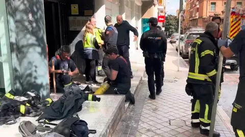 Incendio en la calle Jorge Juan - Foto de Emergencias Madrid