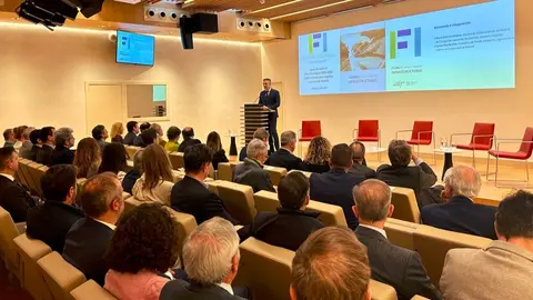 Carlos Novillo ha inaugurado hoy el Foro de  Infraestructuras de Caminos Madrid - Foto Comunidad de Madrid
