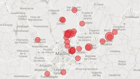 Mapa CPD - Foto Comunidad de Madrid