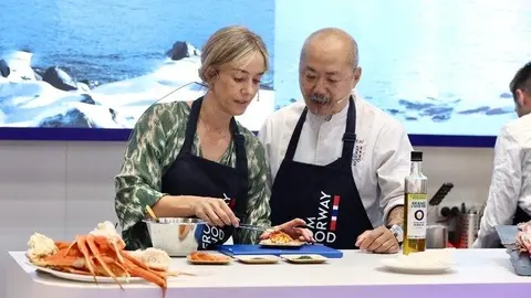 Noruega conquista el Salón Gourmets con showcookings de Hung-Fai, Paula Monreal e Iñigo Urrechu