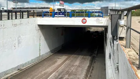 Obras paso inferior Alcampo - Foto Ayuntamiento Alcalá de Henares