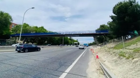 nueva pasarela peatonal sobre la A-3