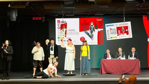 Presentación y firma convenio Bienal de Teatro ONCE - Foto Comunidad de Madrid