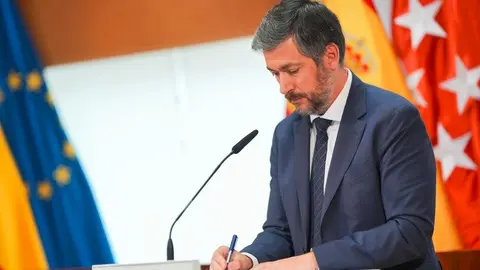 Miguel Ángel García Martín en rueda de prensa - Foto de la Comunidad de Madrid