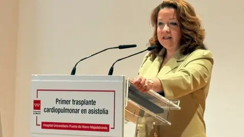 La consejera Matute ha participado hoy en la presentación en el Hospital  público Puerta de Hierro Majadahonda - Foto Comunidad de Madrid