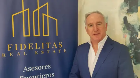 Jesús Montesinos en la sede del Grupo Fidelitas