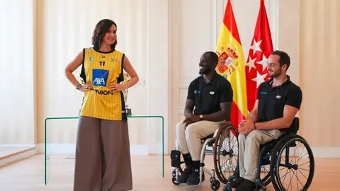 Díaz Ayuso, con el Club Deportivo Ilunion - Foto Comunidad de Madrid