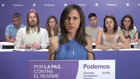 Belarra durante el Comité | Imagen de Podemos