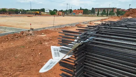 Trabajos del nuevo espacio de equipamientos públicos en El Olivar - Foto Ayuntamiento Alcalá de Henares