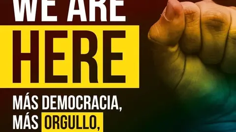 Detalle del cartel de la convocatoria | Foto de la Felgtbi+