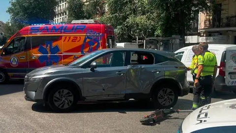 Accidente patinete eléctrico Chamberí - Foto Emergencias Madrid