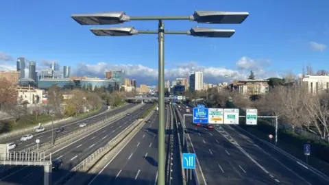 M-30 dirección trenzado norte