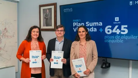 EMVS Madrid y Salas firman la adjudicación de tres lotes del Plan Suma Vivienda para promover 645 viviendas de alquiler asequible - Foto Ayuntamiento de Madrid