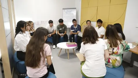 Imagen de archivo de grupo de trabajo en el centro ‘Talento & empresas’