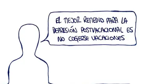 Depresión postvacacional - Las Viñetas de Manuel Franganillo