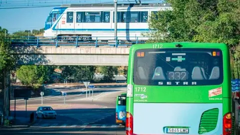 La línea 332 de bus que conecta el Metro con Rivas - Foto del Ayuntamiento de Rivas