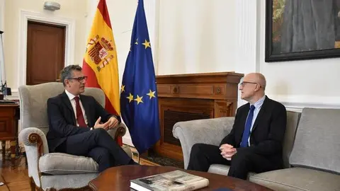 Félix Bolaños y Manuel Villoria este viernes | Foto del Ministerio de la Presidencia, Justicia y Relaciones con las Cortes