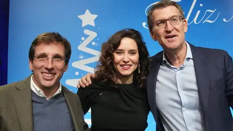 Alberto Núñez Feijóo, Almeida y Ayuso - PP