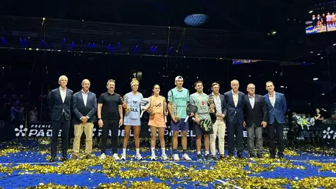 Entrega de premios del torneo internacional Premier Pádel P1 - Comunidad de Madrid