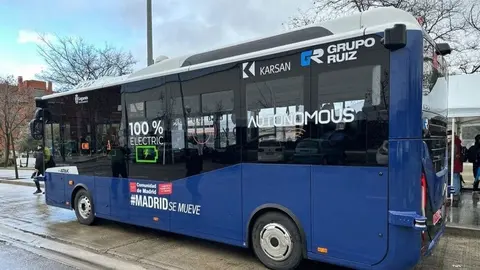 Autobús eléctrico sin conductor a demanda - Comunidad de Madrid