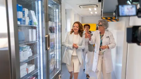 La consejera Matute, durante su visita al Hospital Gregorio Marañón - Foto Comunidad de Madrid