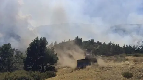 Incendio en el Pico del Lobo