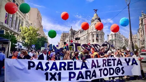 Manifestación “Pasarela 1x1” al RETA del 27 de septiembre