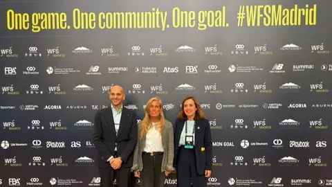 La consejera Albert, en  la novena edición del World Football Summit - Foto Comunidad de Madri