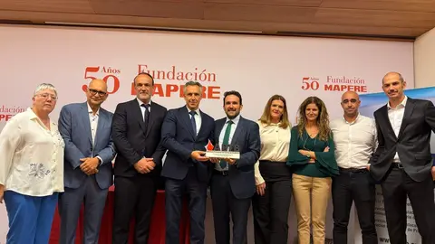 De izquierda a derecha_Gema Álvarez, Andrés López, Alejandro Codina, Carlos Novillo, Juan Pampillón, Beatriz Carmona, Ana Baquera, Rubén Guillén y Tomás
