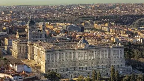 Vista aérea del Pala Real de Madrid (C) Álvaro López del Cerro