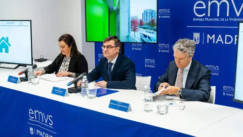 El delegado de Políticas de Vivienda y presidente de EMVS Madrid, Álvaro González, durante el sorteo de 378 pisos
