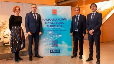 El consejero Novillo, durante la inauguración hoy de este encuentro - Foto Comunidad de Madrid