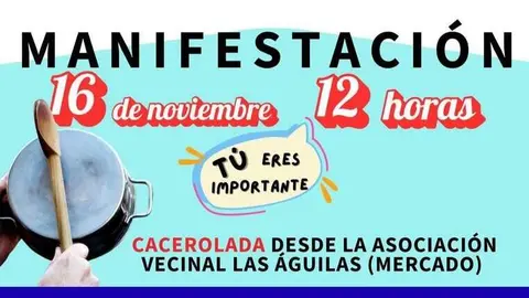 Cartel manifestación