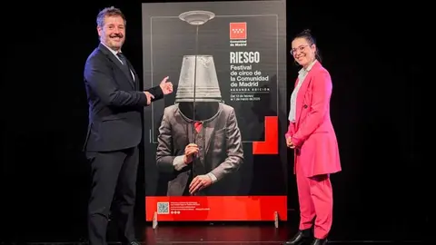 El consejero De Paco Serrano, en la presentación de la programación del festival de circo Riesgo - Foto Comunidad de Madrid