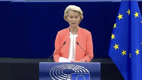 Von der Leyen durante su discurso - Foto de la UE