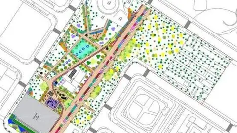 Infografía zonas verdes en Ensanche de Vallecas - Foto Ayuntamiento de Madrid