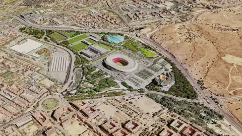 Modelo de la futura ciudad del deporte | Foto de Ayuntamiento de Madrid