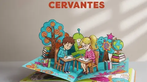 Cartel promocional de la 41&ordf; edici&oacute;n del Certamen Literario "Cervantes" para alumnos de la ESO, Secundaria y FP - Foto del Ayuntamiento de Alcal&aacute; de Henares