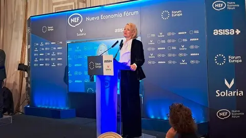 J&oslash;rgensen, durante su intervenci&oacute;n en el F&oacute;rum Europa - Foto de NEF