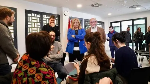 Sanz visita las instalaciones de la nueva Escuela Municipal de Artes Esc&eacute;nicas - Foto Ayuntamiento de Madrid