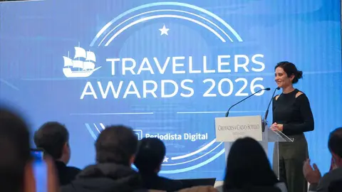 Isabel D&iacute;az Ayuso durante los VI Premios Travellers Awards - Foto de la Comunidad de Madrid
