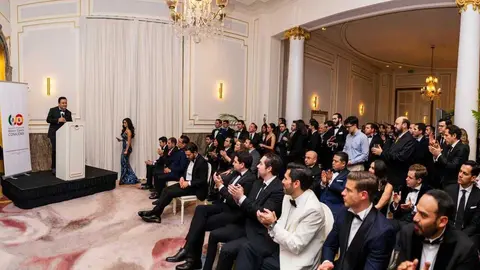 Momento de la gala de CONAJOMX en el Hotel Mandarin Oriental Ritz de Madrid